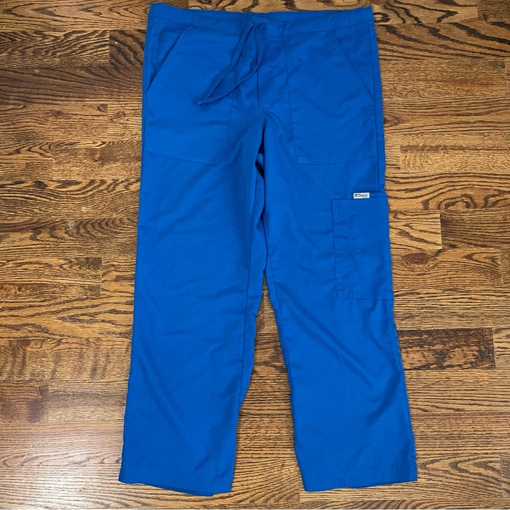 Grey's Anatomy Royal Blue Drawstring Scrub Pants